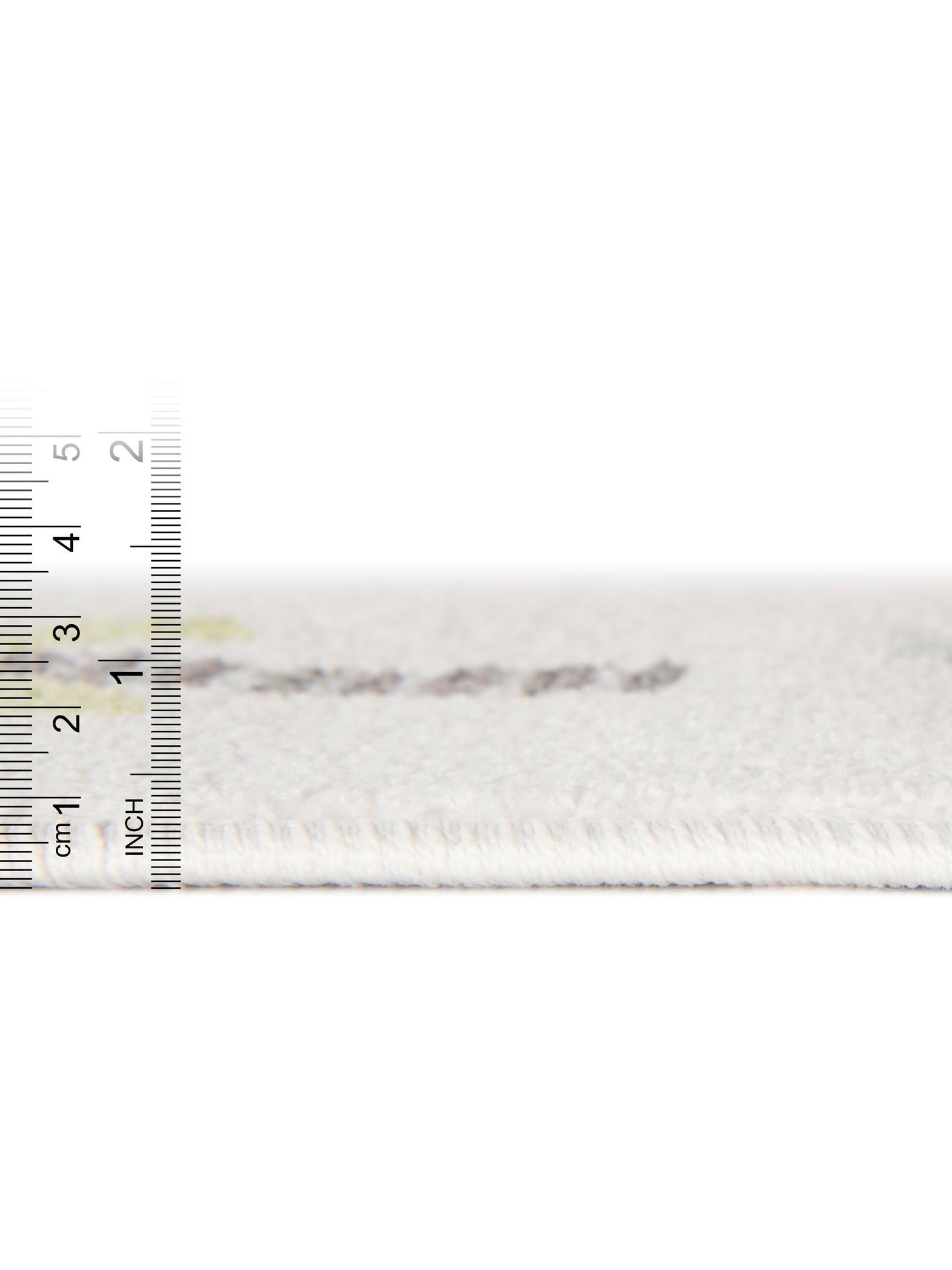 Ivory 7' 10 x 10' Whimsy Kids Rectangle Area Rug for Baby Nursery, Toddler Playroom, Bedrooms