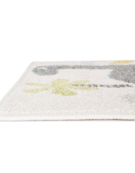 Ivory 2' 2 x 3' 1 Whimsy Kids Rectangle Area Rug for Baby Nursery, Toddler Playroom,  Bedrooms Playful Fun Design Easy Clean Carpet for Sale at Rug Engine