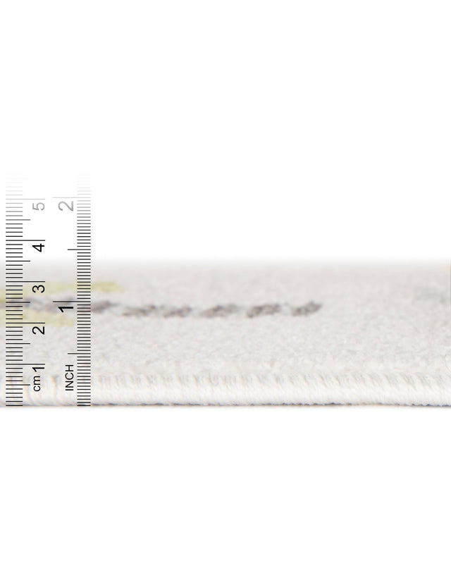 Ivory 5' 1 x 5' 1 Whimsy Kids Round Rug
