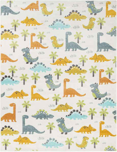 Ivory 8' x 10' Whimsy Kids Rectangle Rug