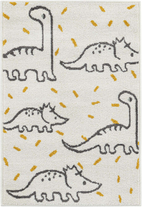 Ivory 2' 2 x 3' 1 Whimsy Kids Rectangle Rug