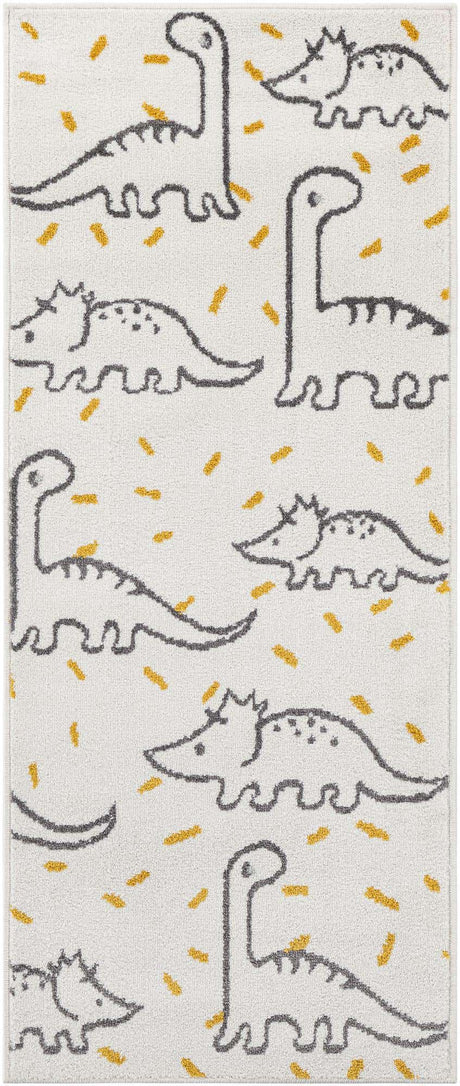 Ivory 2' 2 x 5' 1 Whimsy Kids Runner Rug