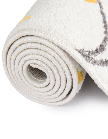 Ivory 8' x 10' Whimsy Kids Rectangle Rug