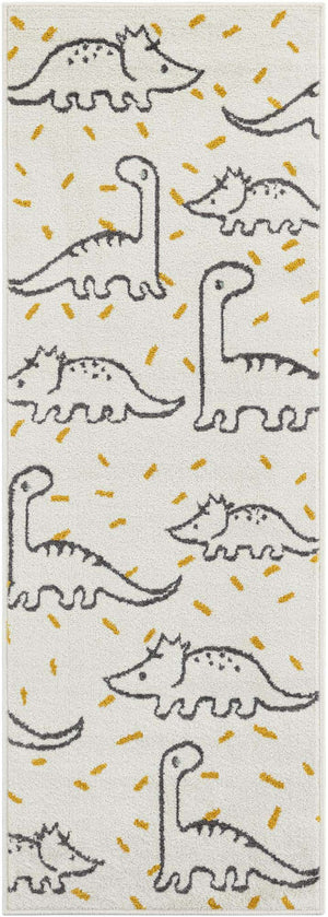 Ivory 2' 2 x 6' 1 Whimsy Kids Runner Rug