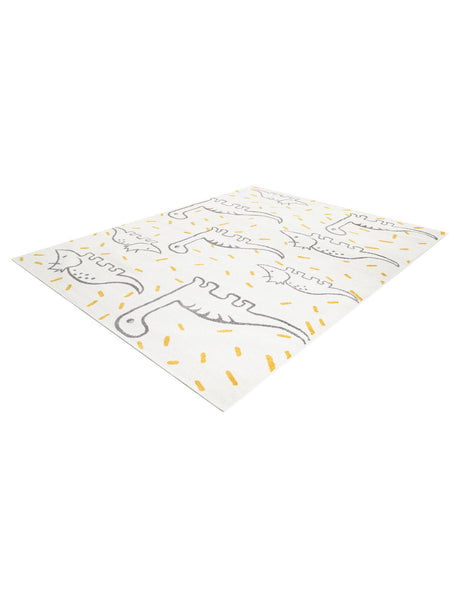Ivory 7' 10 x 10' Whimsy Kids Rectangle Area Rug for Baby Nursery, Toddler Playroom,  Bedrooms Playful Fun Design Easy Clean Carpet for Sale at Rug Engine