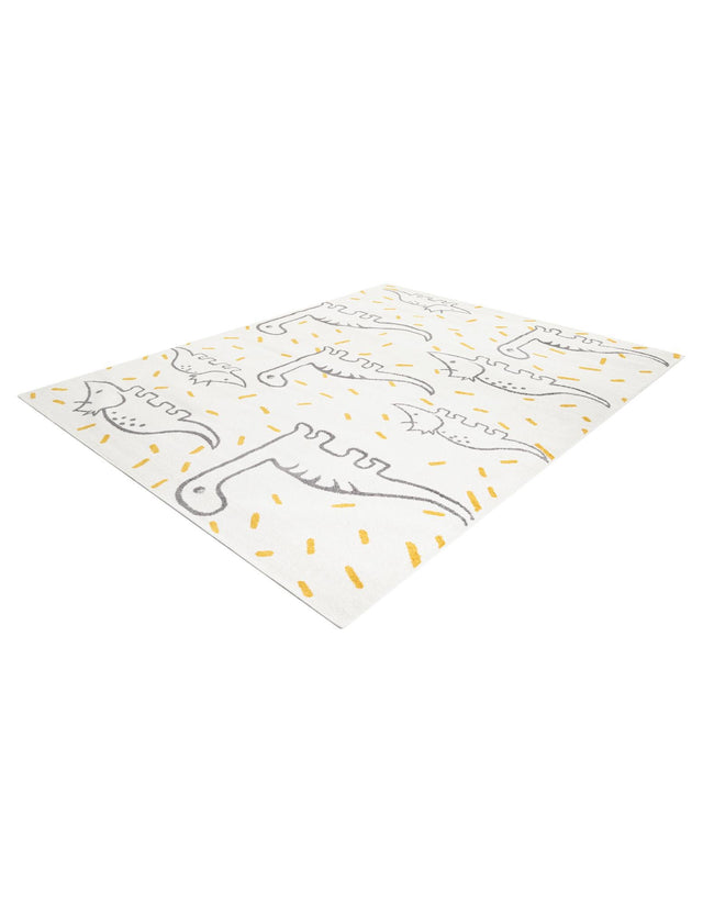 Ivory 8' x 10' Whimsy Kids Rectangle Rug