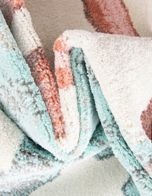 Red and Blue 4' 1 x 6' 1 Whimsy Kids Rectangle Rug