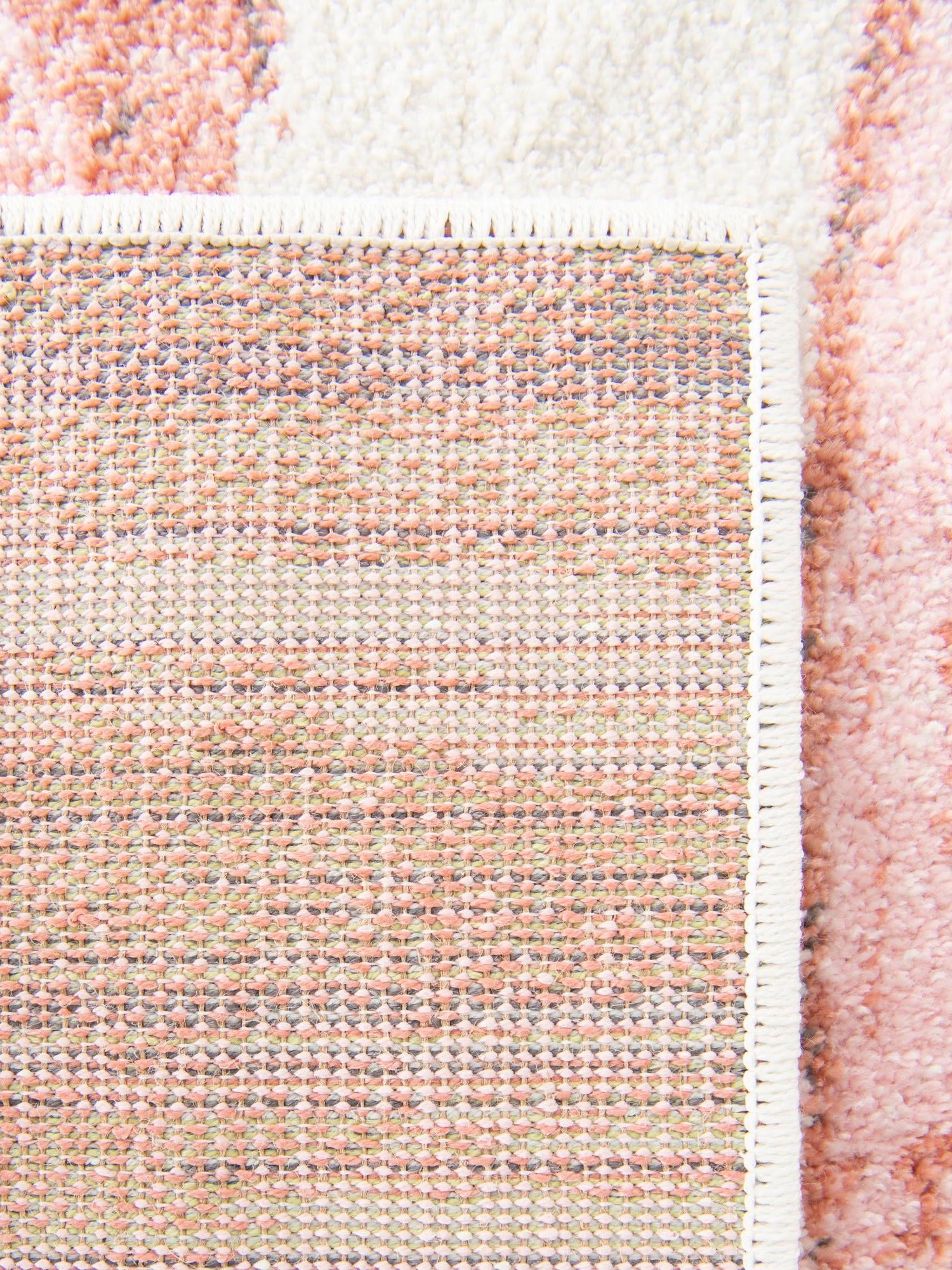 Red and Blue 5' 3 x 8' Whimsy Kids Rectangle Area Rug for Baby Nursery, Toddler Playroom, Bedrooms