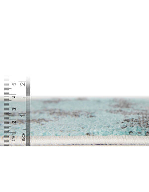 Red and Blue 8' x 8' Whimsy Kids Round Rug