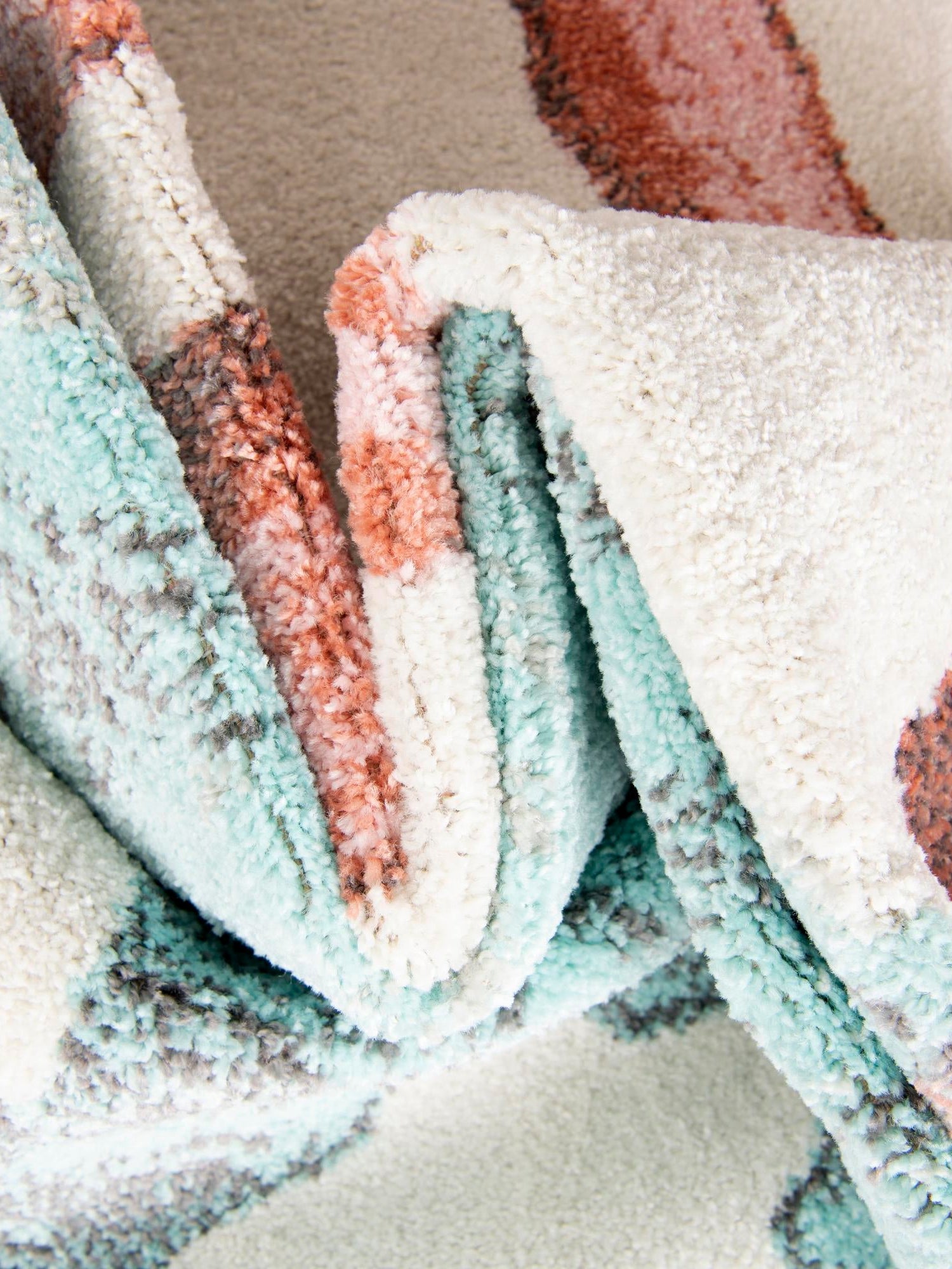 Red and Blue 6' 1 x 6' 1 Whimsy Kids Round Area Rug for Baby Nursery, Toddler Playroom, Bedrooms