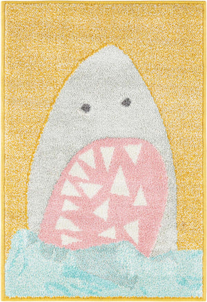 Yellow 2' 2 x 3' 1 Whimsy Kids Rectangle Rug