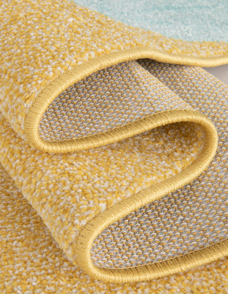 Yellow 2' 2 x 3' 1 Whimsy Kids Rectangle Area Rug for Baby Nursery, Toddler Playroom,  Bedrooms Playful Fun Design Easy Clean Carpet for Sale at Rug Engine