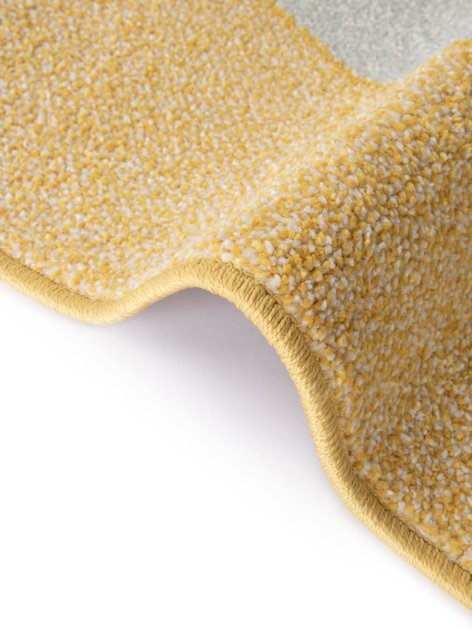 Yellow 6' 1 x 6' 1 Whimsy Kids Round Area Rug for Baby Nursery, Toddler Playroom, Bedrooms