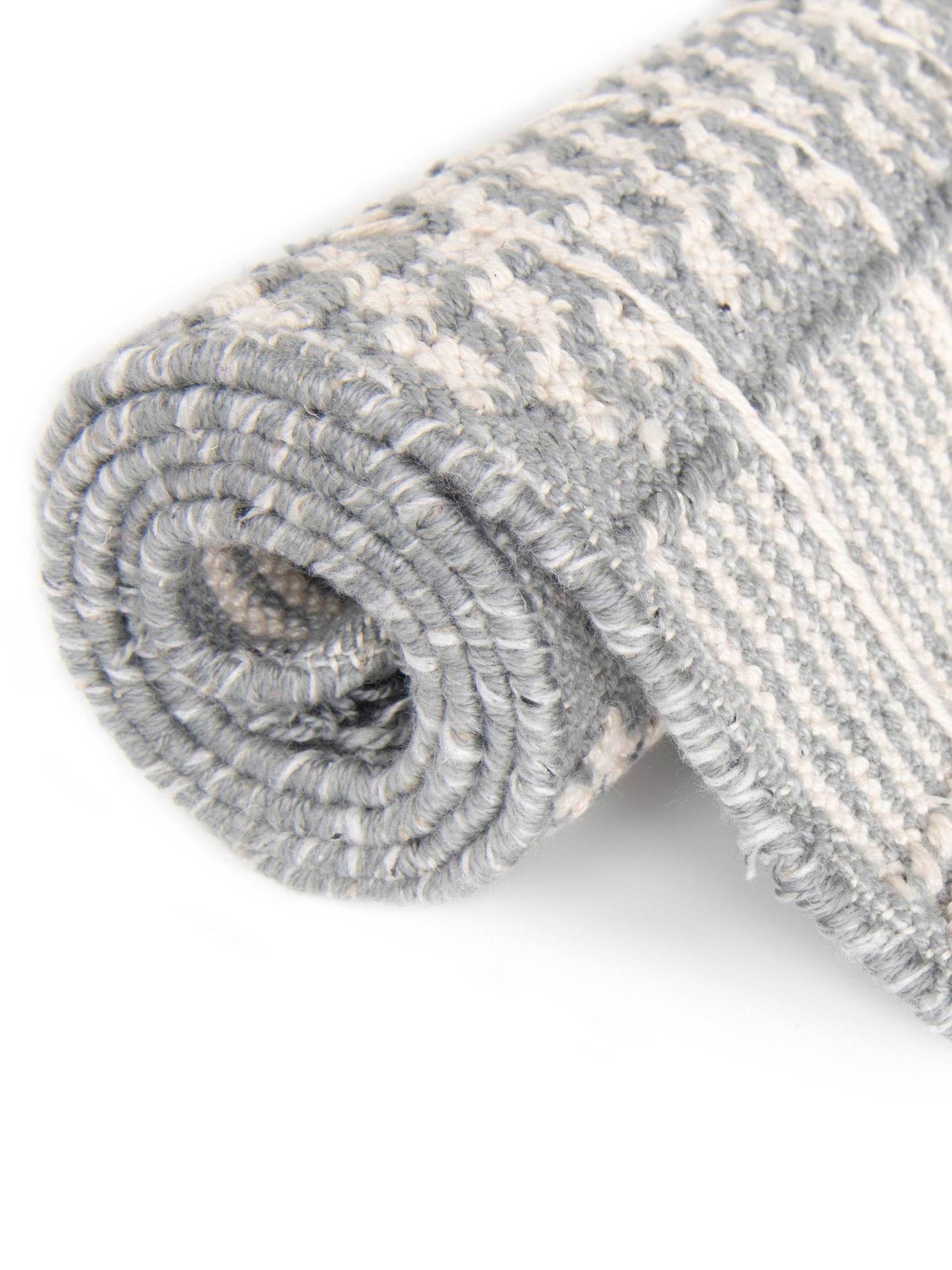 Cool Gray 9' x 12' Eco Bohemian Indoor Outdoor Rectangle Area Rug Weather Resistant for Patio, Deck, Terrace, Balcony, Porch 100% Recycled PET Polyester Carpet Mat for Sale at Rug Engine