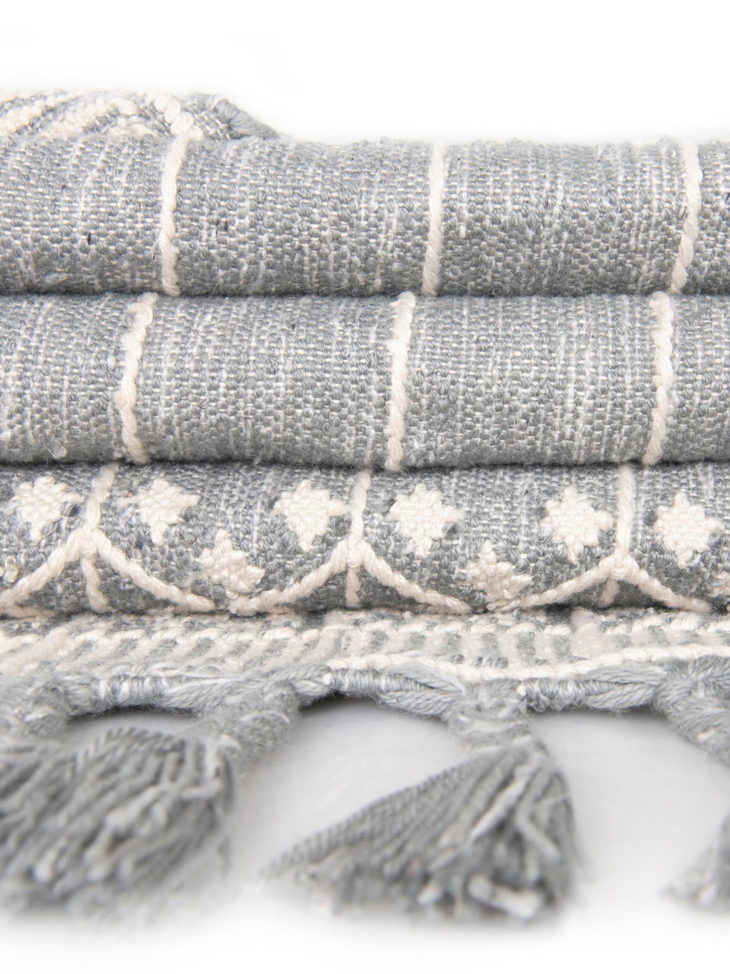 Cool Gray 10' x 14' 1 Eco Bohemian Indoor Outdoor Rectangle Area Rug Weather Resistant for Patio, Deck, Terrace, Balcony, Porch 100% Recycled PET Polyester Carpet Mat for Sale at Rug Engine