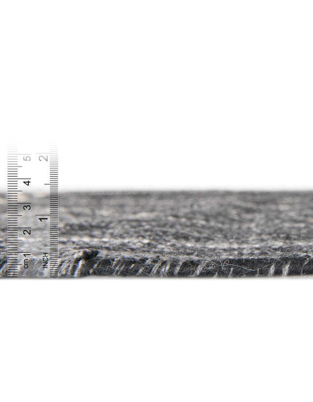 Charcoal Black 4' 1 x 6' 1 Eco Bohemian Indoor Outdoor Rectangle Area Rug Weather Resistant for Patio, Deck, Terrace, Balcony, Porch 100% Recycled PET Polyester Carpet Mat for Sale at Rug Engine