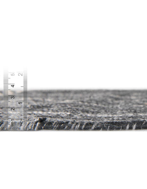 Charcoal Black 2' 2 x 6' 7 Eco Bohemian Indoor Outdoor Runner Area Rug Weather Resistant for Patio, Deck, Terrace, Balcony, Porch 100% Recycled PET Polyester Carpet Mat for Sale at Rug Engine
