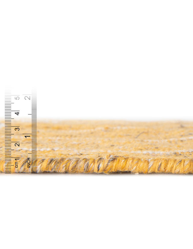 Mustard Yellow 2' 2 x 8' 2 Eco Bohemian Indoor Outdoor Runner Area Rug Weather Resistant for Patio, Deck, Terrace, Balcony, Porch 100% Recycled PET Polyester Carpet Mat for Sale at Rug Engine