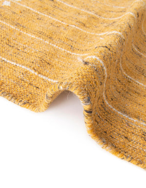 Mustard Yellow 2' 2 x 6' 7 Eco Bohemian Indoor Outdoor Runner Area Rug Weather Resistant for Patio, Deck, Terrace, Balcony, Porch 100% Recycled PET Polyester Carpet Mat for Sale at Rug Engine