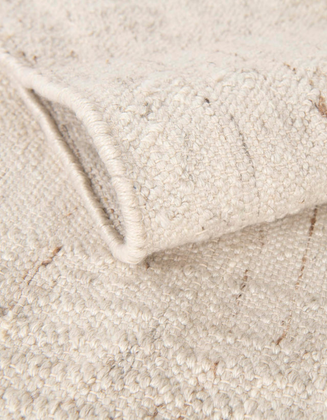 Ivory 7' 10 x 10' Eco Bohemian Indoor Outdoor Rectangle Area Rug Weather Resistant for Patio, Deck, Terrace, Balcony, Porch 100% Recycled PET Polyester Carpet Mat for Sale at Rug Engine