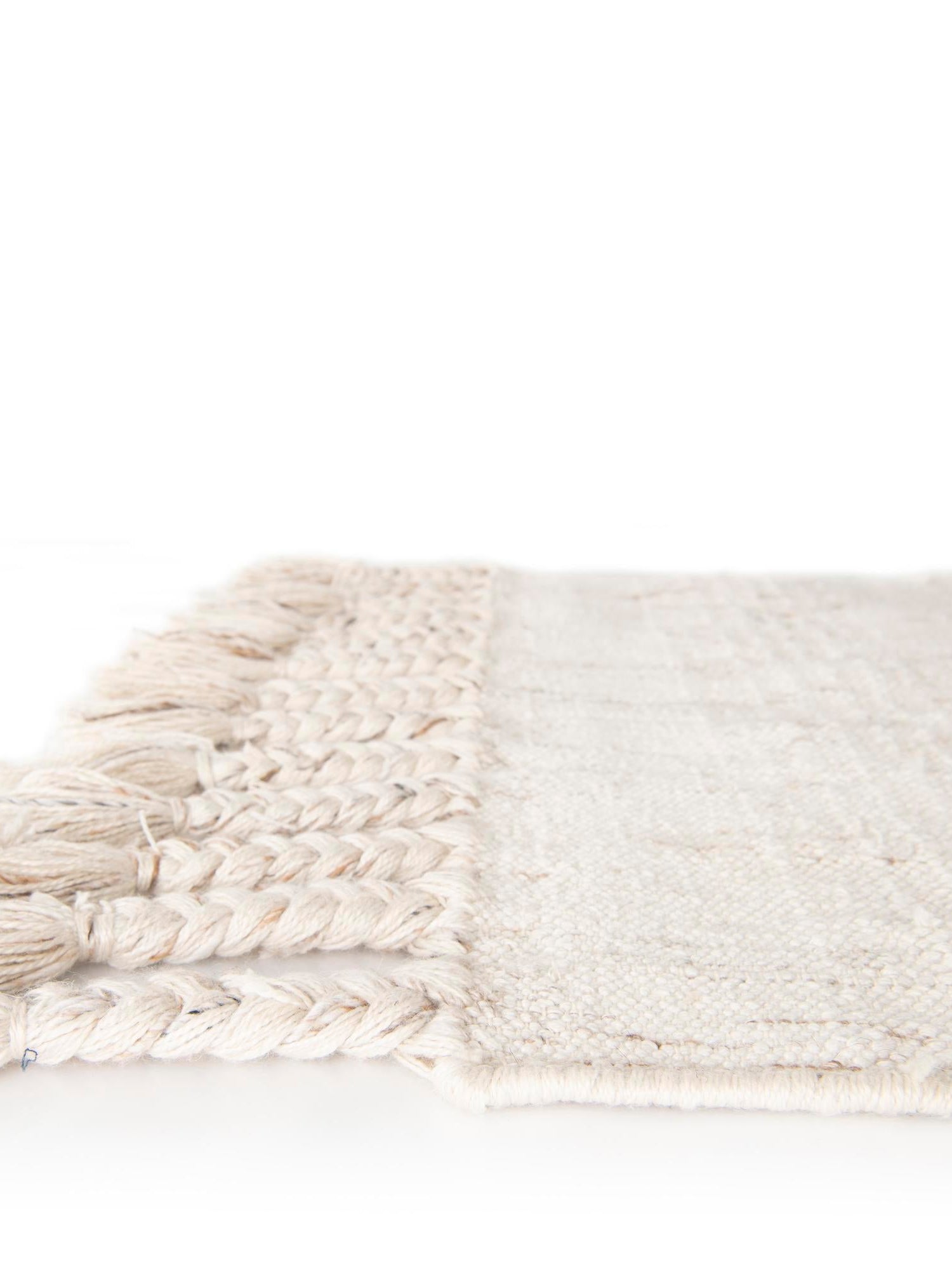 Ivory 9' x 12' Eco Bohemian Indoor Outdoor Rectangle Area Rug Weather Resistant for Patio, Deck, Terrace, Balcony, Porch 100% Recycled PET Polyester Carpet Mat for Sale at Rug Engine