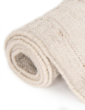 Ivory 7' 10 x 10' Eco Bohemian Indoor Outdoor Rectangle Area Rug Weather Resistant for Patio, Deck, Terrace, Balcony, Porch 100% Recycled PET Polyester Carpet Mat for Sale at Rug Engine