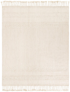 Ivory 7' 10 x 10' Eco Bohemian Indoor Outdoor Rectangle Area Rug Weather Resistant for Patio, Deck, Terrace, Balcony, Porch 100% Recycled PET Polyester Carpet Mat for Sale at Rug Engine