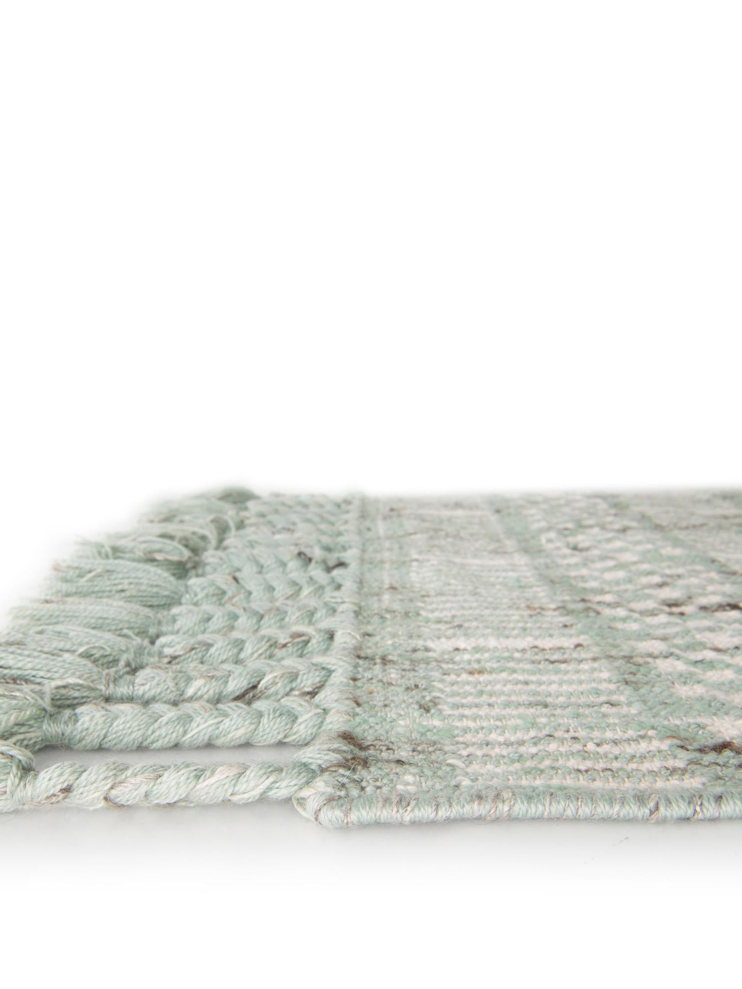 Sea Green 2' 2 x 5' 1 Eco Bohemian Indoor Outdoor Runner Area Rug Weather Resistant for Patio, Deck, Terrace, Balcony, Porch 100% Recycled PET Polyester Carpet Mat for Sale at Rug Engine