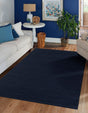 Navy Blue 10' x 14' 1 Lana New Zealand Wool Rectangle Area Rug All Natural Premium Wool Hand Woven Carpet for Luxury Interior Home Design for Sale at Rug Engine