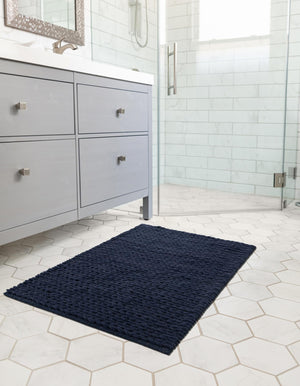 Navy Blue 2' x 3' 1 Lana New Zealand Wool Rectangle Area Rug All Natural Premium Wool Hand Woven Carpet for Luxury Interior Home Design for Sale at Rug Engine