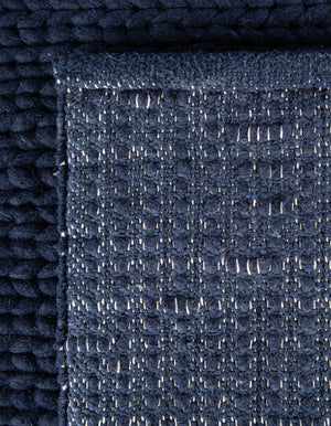 Navy Blue 5' 1 x 8' Lana New Zealand Wool Rectangle Area Rug All Natural Premium Wool Hand Woven Carpet for Luxury Interior Home Design for Sale at Rug Engine