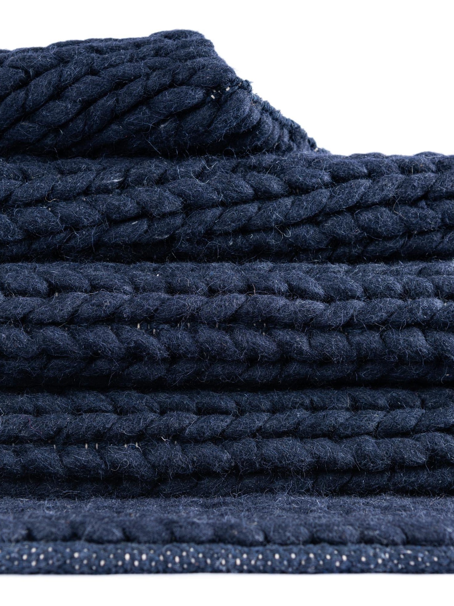 Navy Blue 5' 1 x 8' Lana New Zealand Wool Rectangle Area Rug All Natural Premium Wool Hand Woven Carpet for Luxury Interior Home Design for Sale at Rug Engine