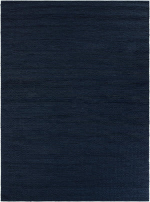 Navy Blue 9' x 12' Lana New Zealand Wool Rectangle Area Rug All Natural Premium Wool Hand Woven Carpet for Luxury Interior Home Design for Sale at Rug Engine