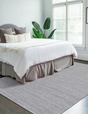 Space Gray 6' 1 x 9' Lana New Zealand Wool Rectangle Area Rug All Natural Premium Wool Hand Woven Carpet for Luxury Interior Home Design for Sale at Rug Engine