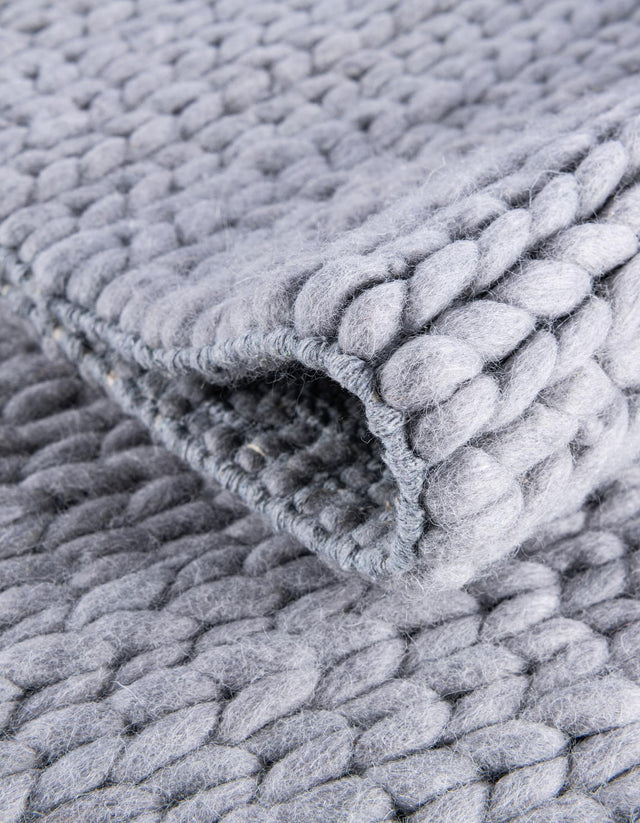 Space Gray 7' 10 x 10' Lana New Zealand Wool Rectangle Area Rug All Natural Premium Wool Hand Woven Carpet for Luxury Interior Home Design for Sale at Rug Engine