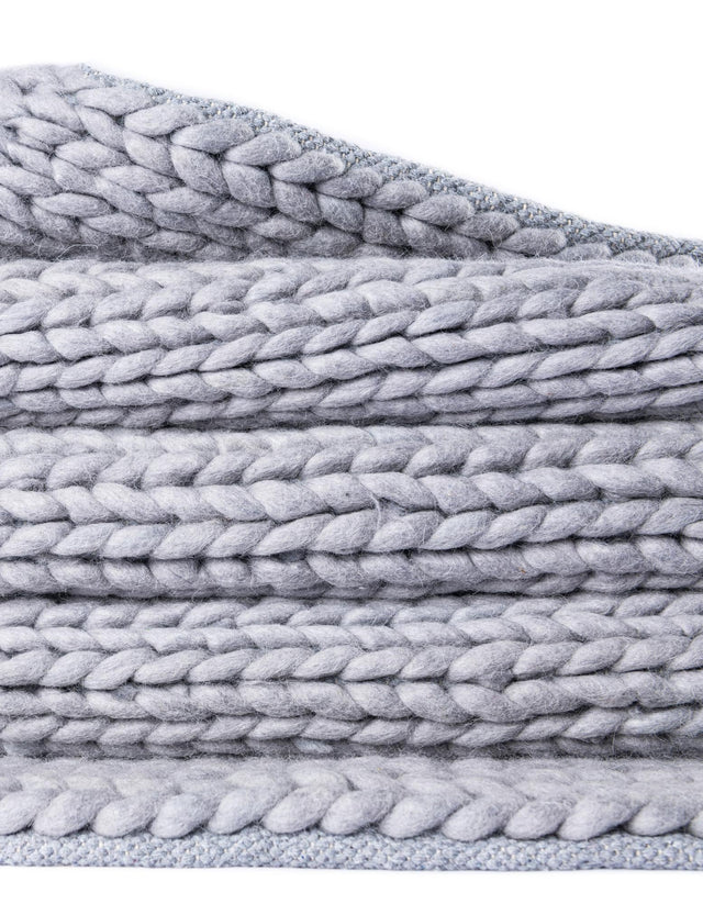 Space Gray 7' 10 x 10' Lana New Zealand Wool Rectangle Area Rug All Natural Premium Wool Hand Woven Carpet for Luxury Interior Home Design for Sale at Rug Engine