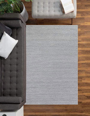 Space Gray 4' 1 x 6' 1 Lana New Zealand Wool Rectangle Area Rug All Natural Premium Wool Hand Woven Carpet for Luxury Interior Home Design for Sale at Rug Engine
