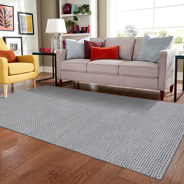 Space Gray 9' x 12' Lana New Zealand Wool Rectangle Area Rug All Natural Premium Wool Hand Woven Carpet for Luxury Interior Home Design for Sale at Rug Engine