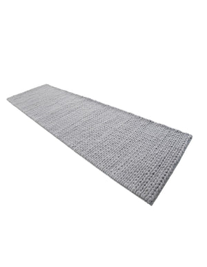 Space Gray 2' x 6' 7 Lana New Zealand Wool Runner Area Rug All Natural Premium Wool Hand Woven Carpet for Luxury Interior Home Design for Sale at Rug Engine