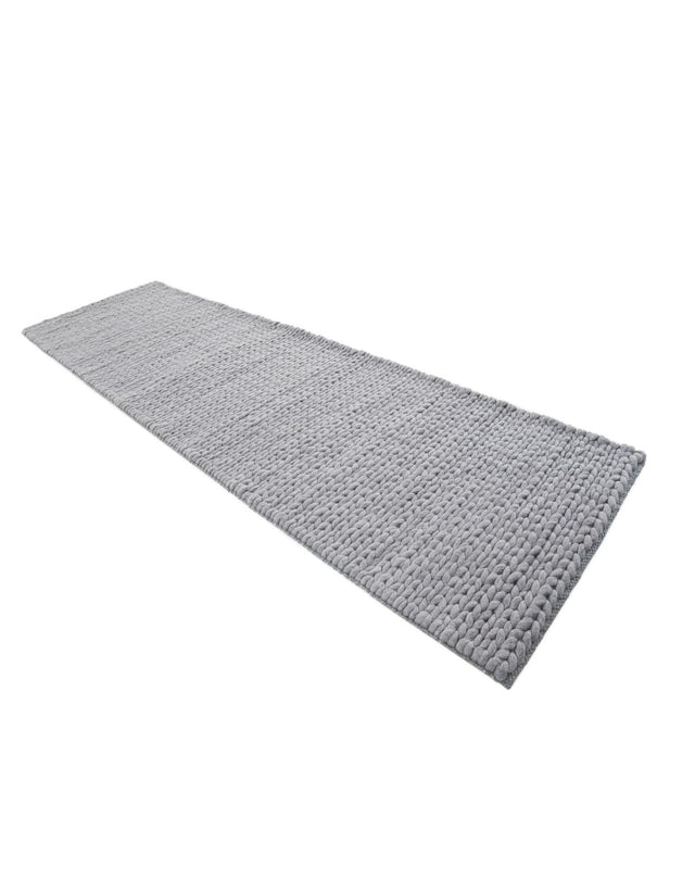 Space Gray 2' x 6' 7 Lana New Zealand Wool Runner Area Rug All Natural Premium Wool Hand Woven Carpet for Luxury Interior Home Design for Sale at Rug Engine