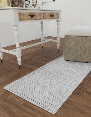 Space Gray 2' x 5' 1 Lana New Zealand Wool Runner Area Rug All Natural Premium Wool Hand Woven Carpet for Luxury Interior Home Design for Sale at Rug Engine