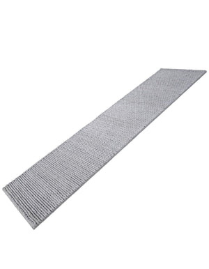Space Gray 2' x 8' Lana New Zealand Wool Runner Area Rug All Natural Premium Wool Hand Woven Carpet for Luxury Interior Home Design for Sale at Rug Engine