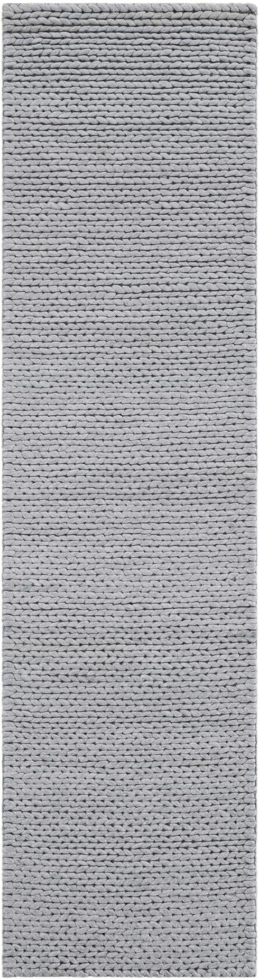 Space Gray 2' x 8' Lana New Zealand Wool Runner Area Rug All Natural Premium Wool Hand Woven Carpet for Luxury Interior Home Design for Sale at Rug Engine
