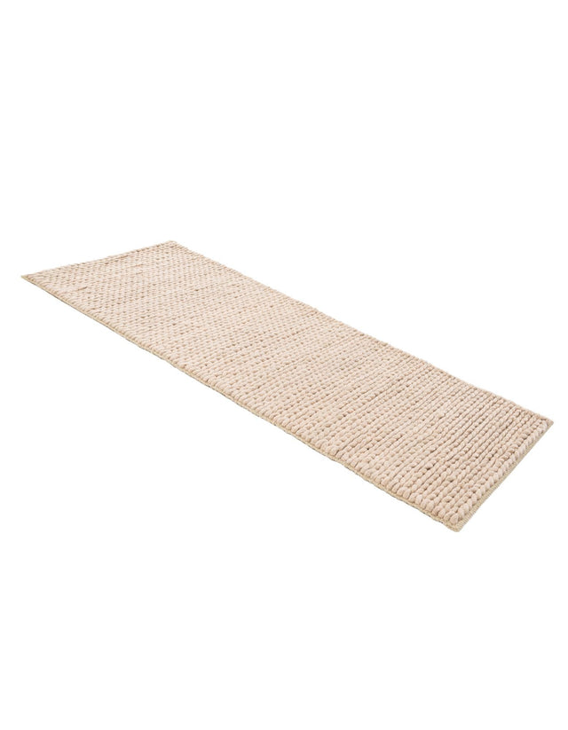 Taupe 2' x 5' 1 Lana New Zealand Wool Runner Area Rug All Natural Premium Wool Hand Woven Carpet for Luxury Interior Home Design for Sale at Rug Engine
