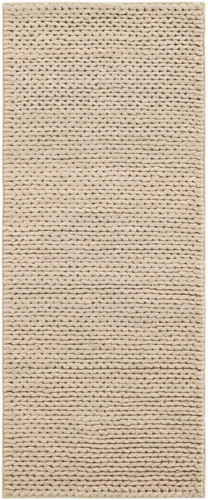 Taupe 2' x 5' 1 Lana New Zealand Wool Runner Area Rug All Natural Premium Wool Hand Woven Carpet for Luxury Interior Home Design for Sale at Rug Engine