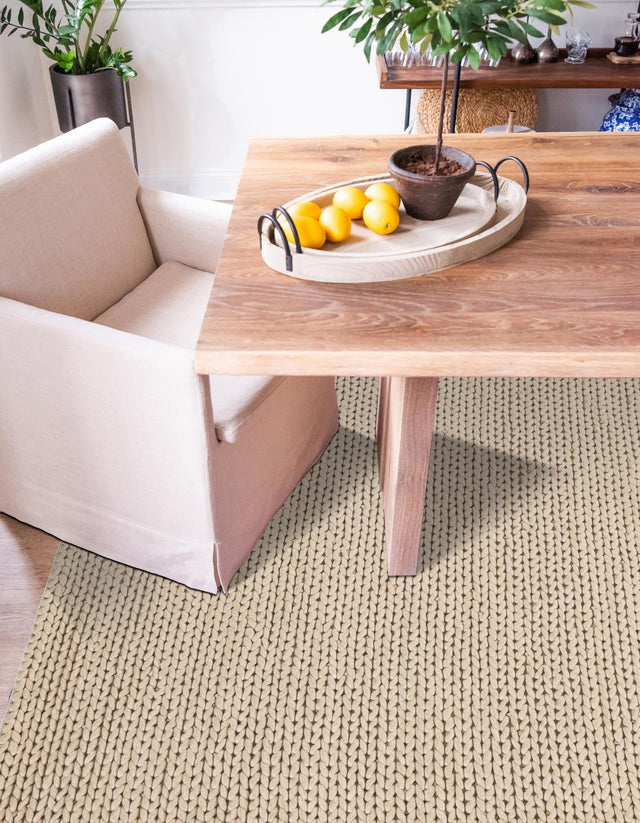 Taupe 7' 10 x 10' Lana New Zealand Wool Rectangle Area Rug All Natural Premium Wool Hand Woven Carpet for Luxury Interior Home Design for Sale at Rug Engine