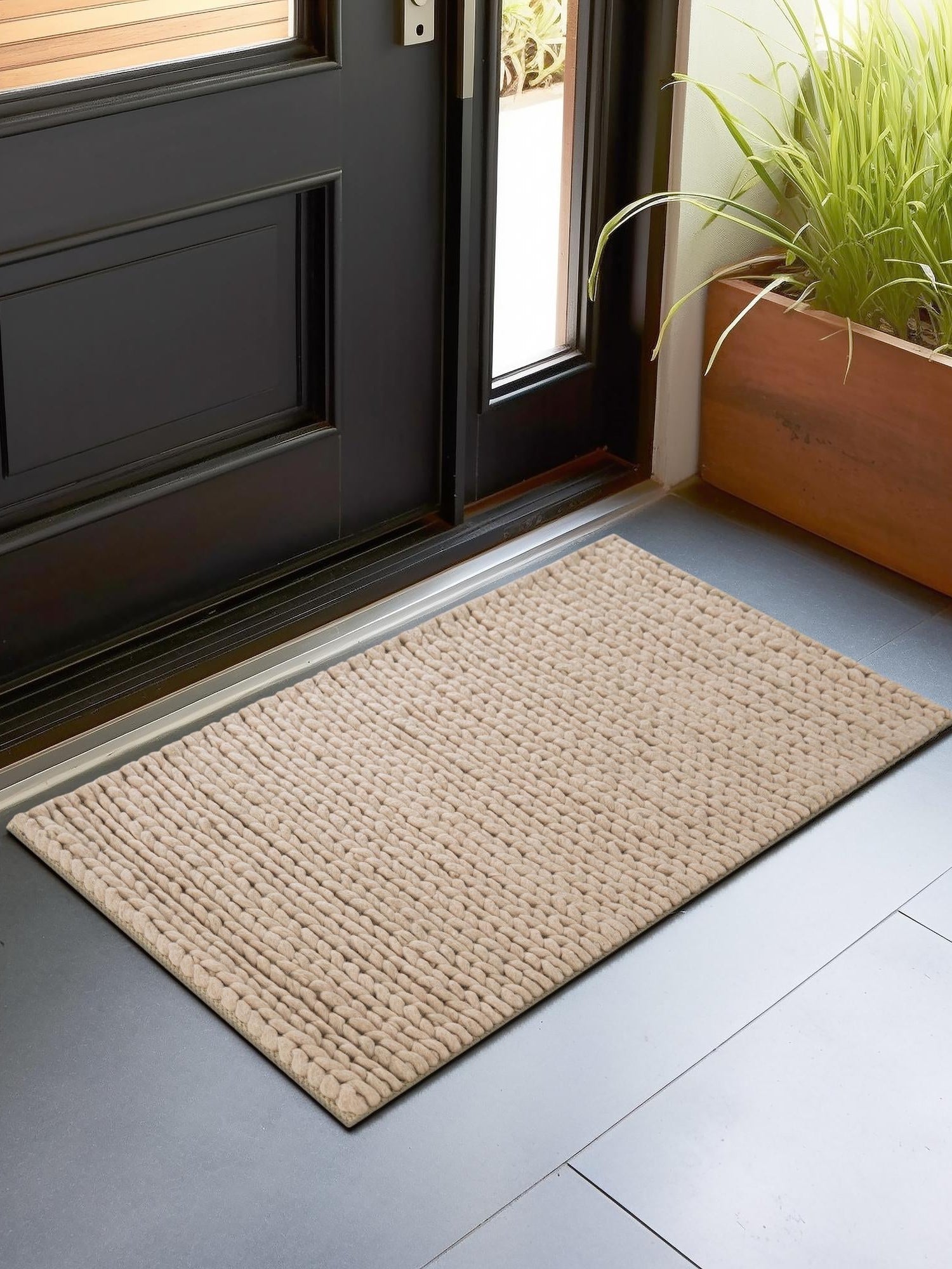 Taupe 9' x 12' Lana New Zealand Wool Rectangle Area Rug All Natural Premium Wool Hand Woven Carpet for Luxury Interior Home Design for Sale at Rug Engine