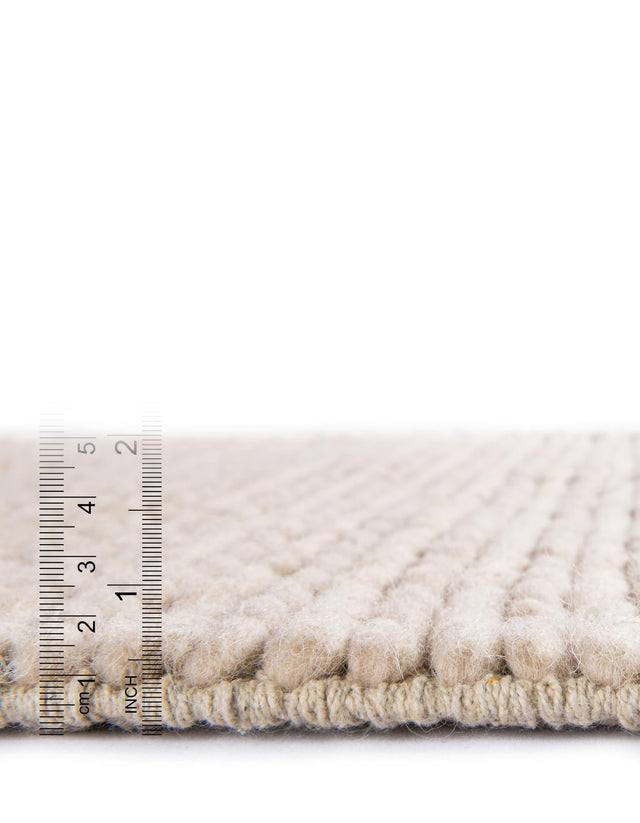 Taupe 7' 10 x 10' Lana New Zealand Wool Rectangle Area Rug All Natural Premium Wool Hand Woven Carpet for Luxury Interior Home Design for Sale at Rug Engine