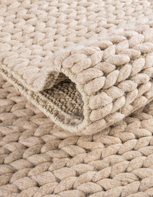 Taupe 6' 1 x 9' Lana New Zealand Wool Rectangle Area Rug All Natural Premium Wool Hand Woven Carpet for Luxury Interior Home Design for Sale at Rug Engine