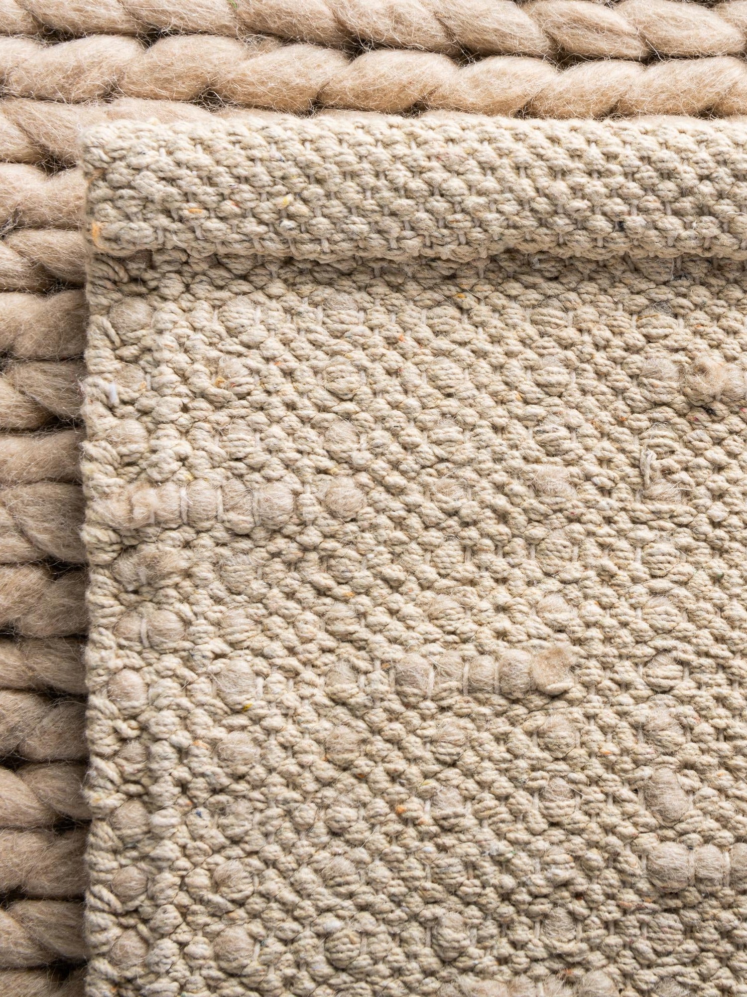 Taupe 5' 1 x 8' Lana New Zealand Wool Rectangle Area Rug All Natural Premium Wool Hand Woven Carpet for Luxury Interior Home Design for Sale at Rug Engine